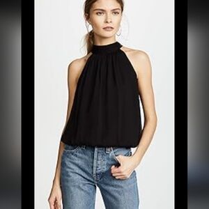 Alice + Olivia Maria Gathered Halter Top